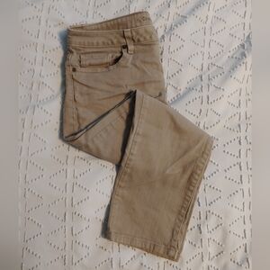 Michael Kors Olive/Tan Skinny Cropped Pants Size 8